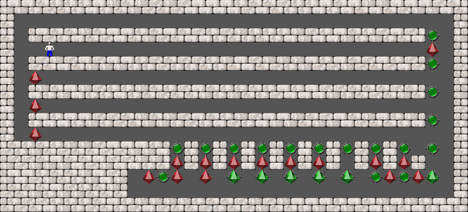 Sokoban Bugs509 collection level 44